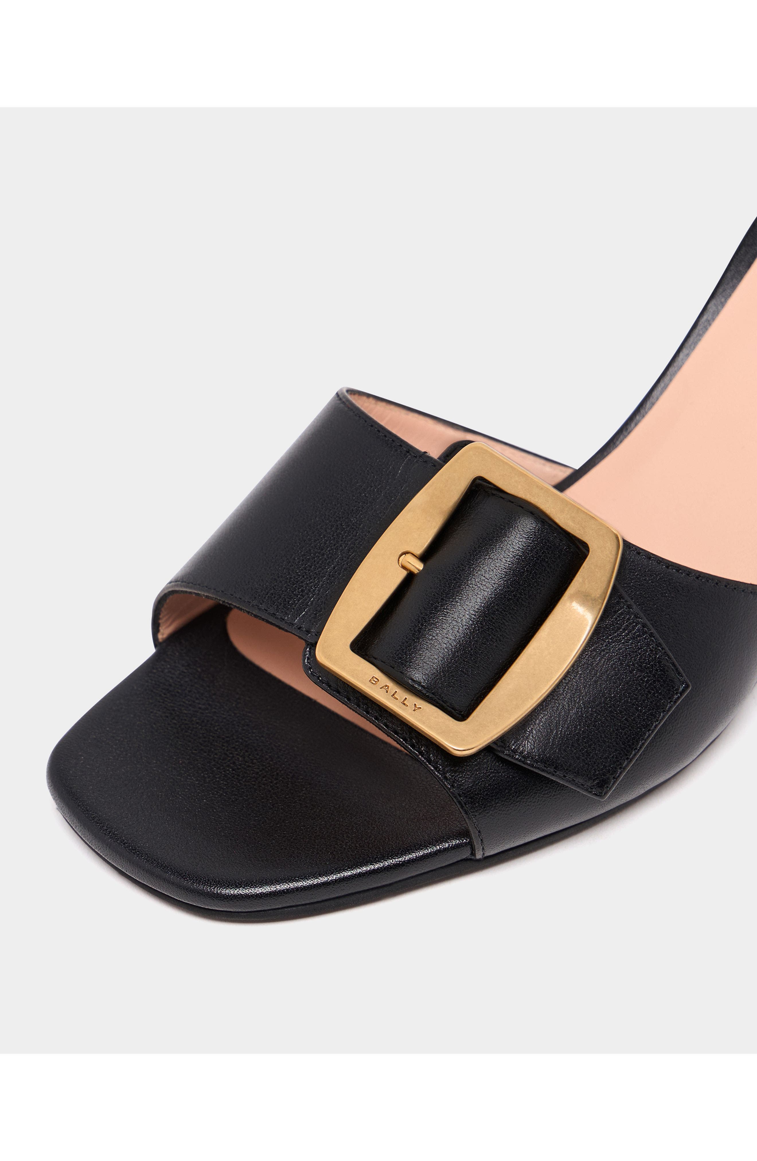 Bally Boucle Mule, Alternate, color, Black