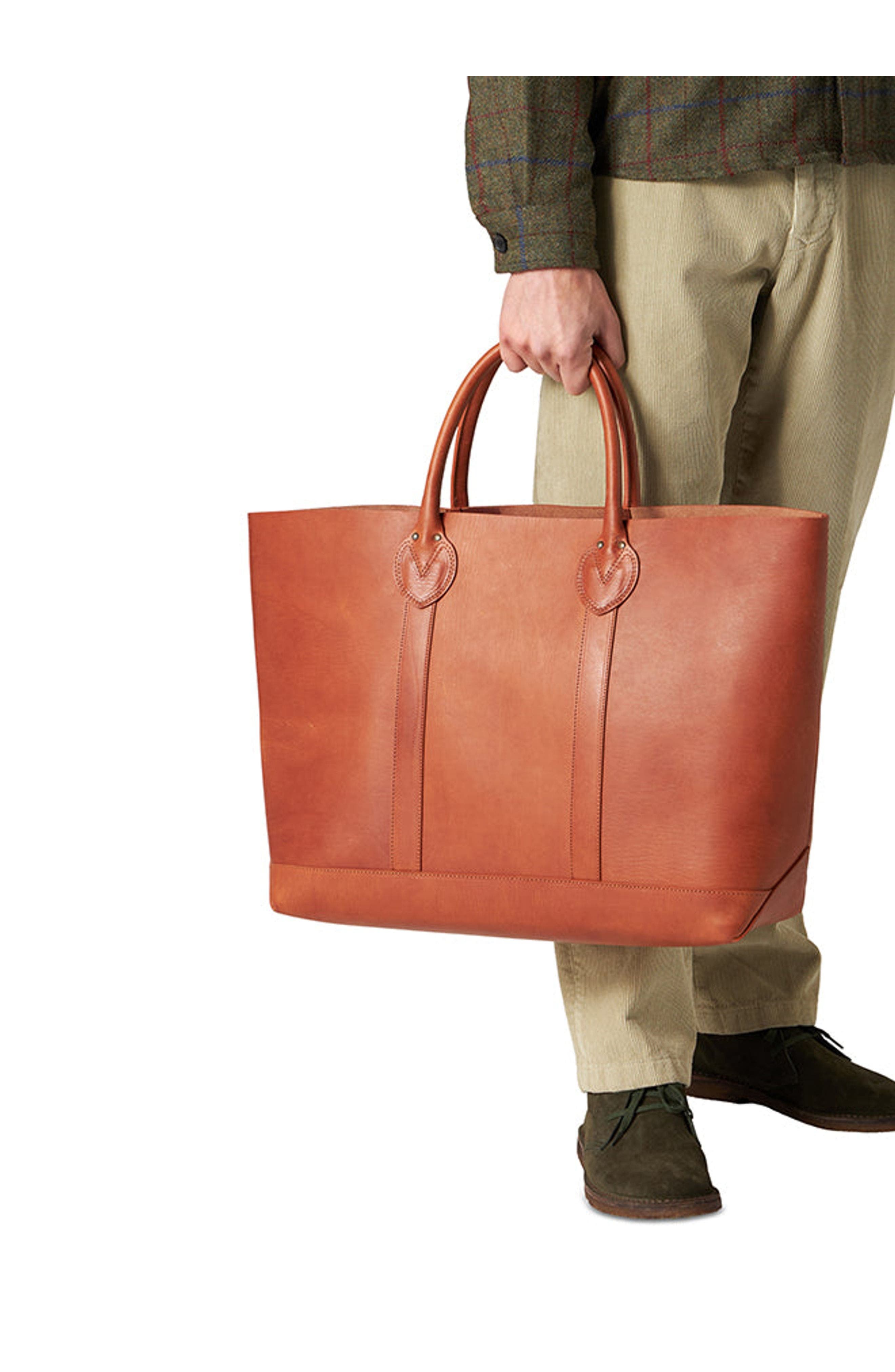 Fortela Port Calf Leather Bag, Alternate, color, Camel