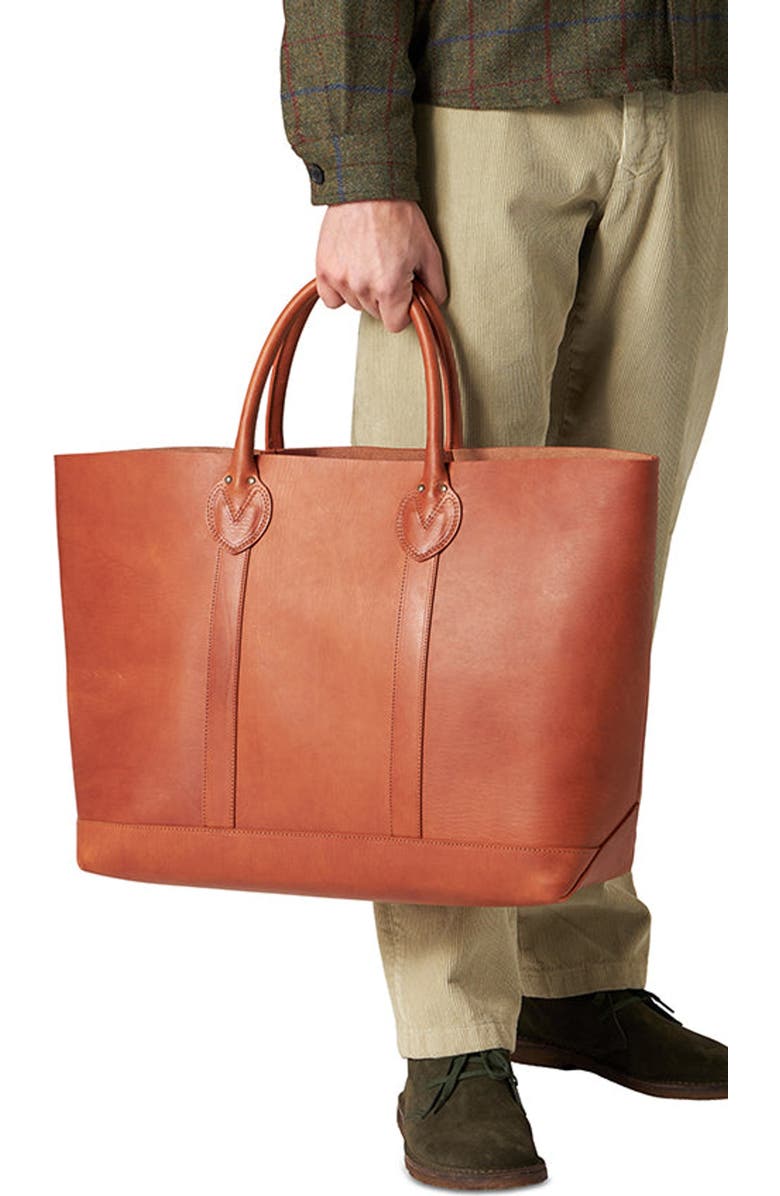 Fortela Port Calf Leather Bag, Alternate, color, Camel