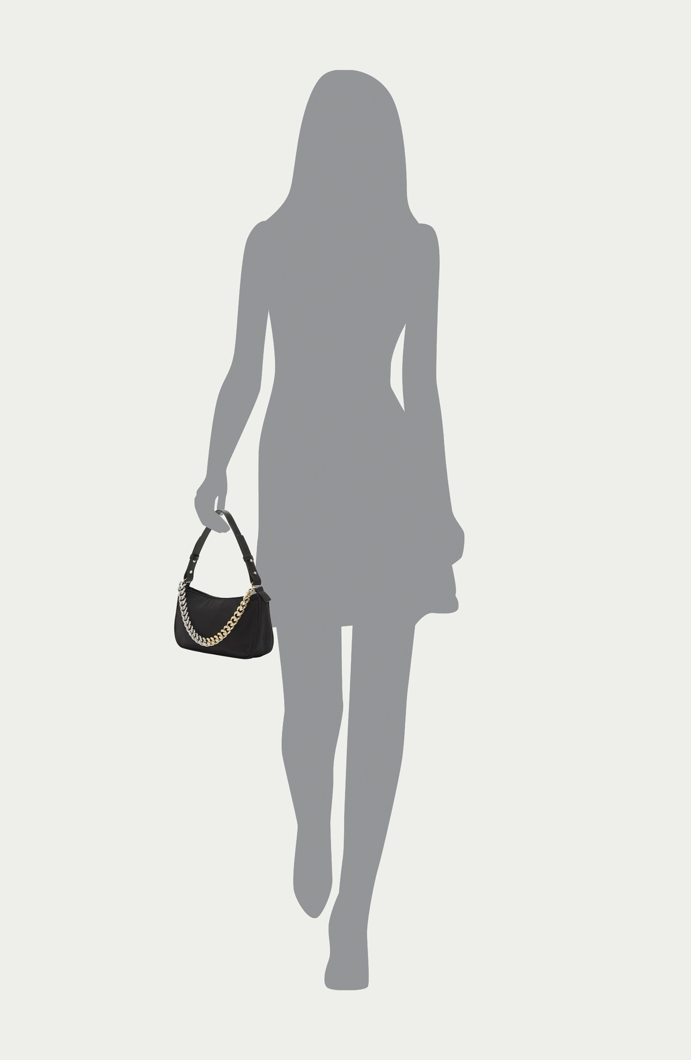 Vince Camuto Manon Nylon Baguette Shoulder Bag, Alternate, color, 