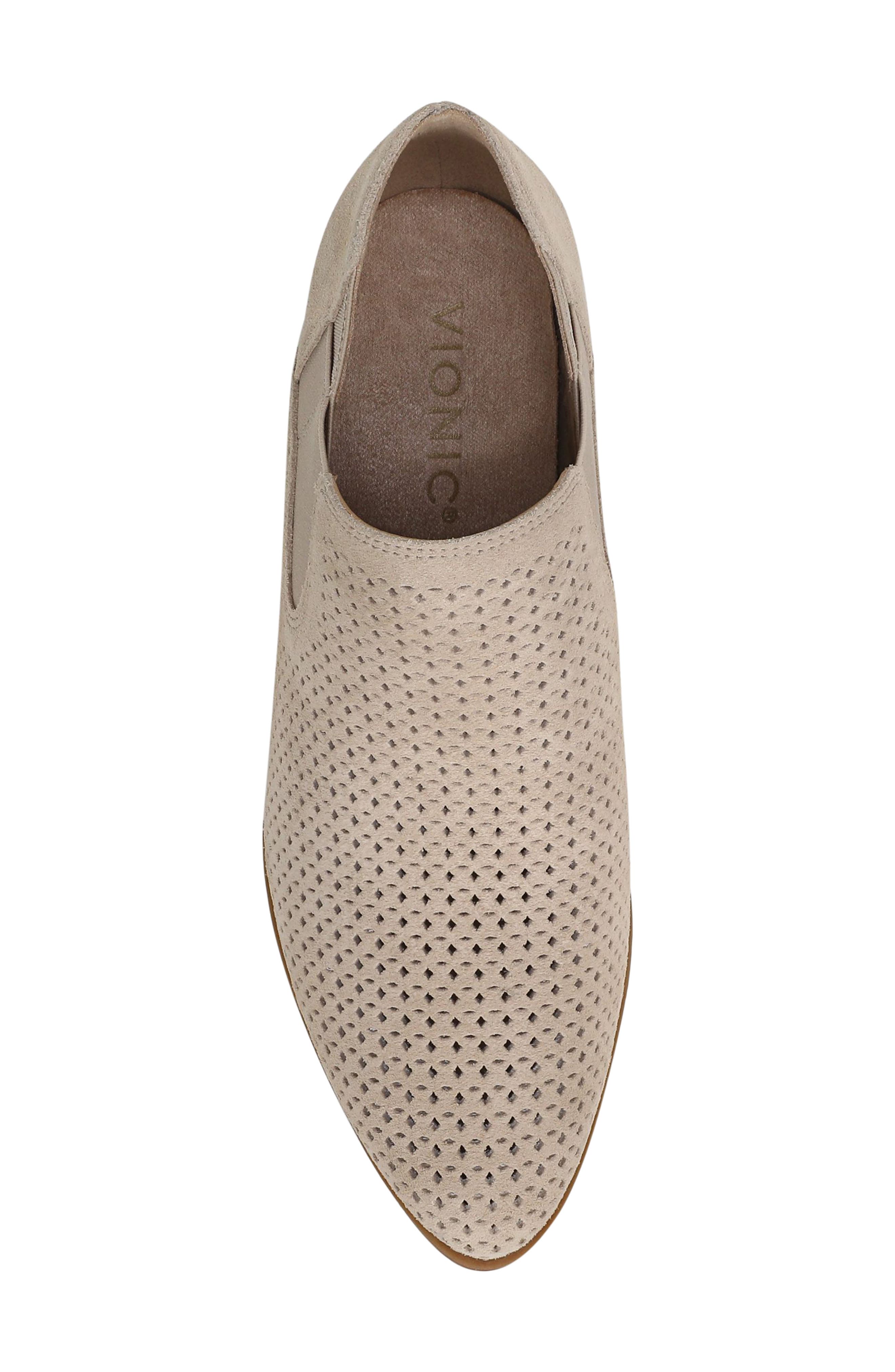 Vionic Bethany Perforated Bootie, Alternate, color, Lucid Beige Suede