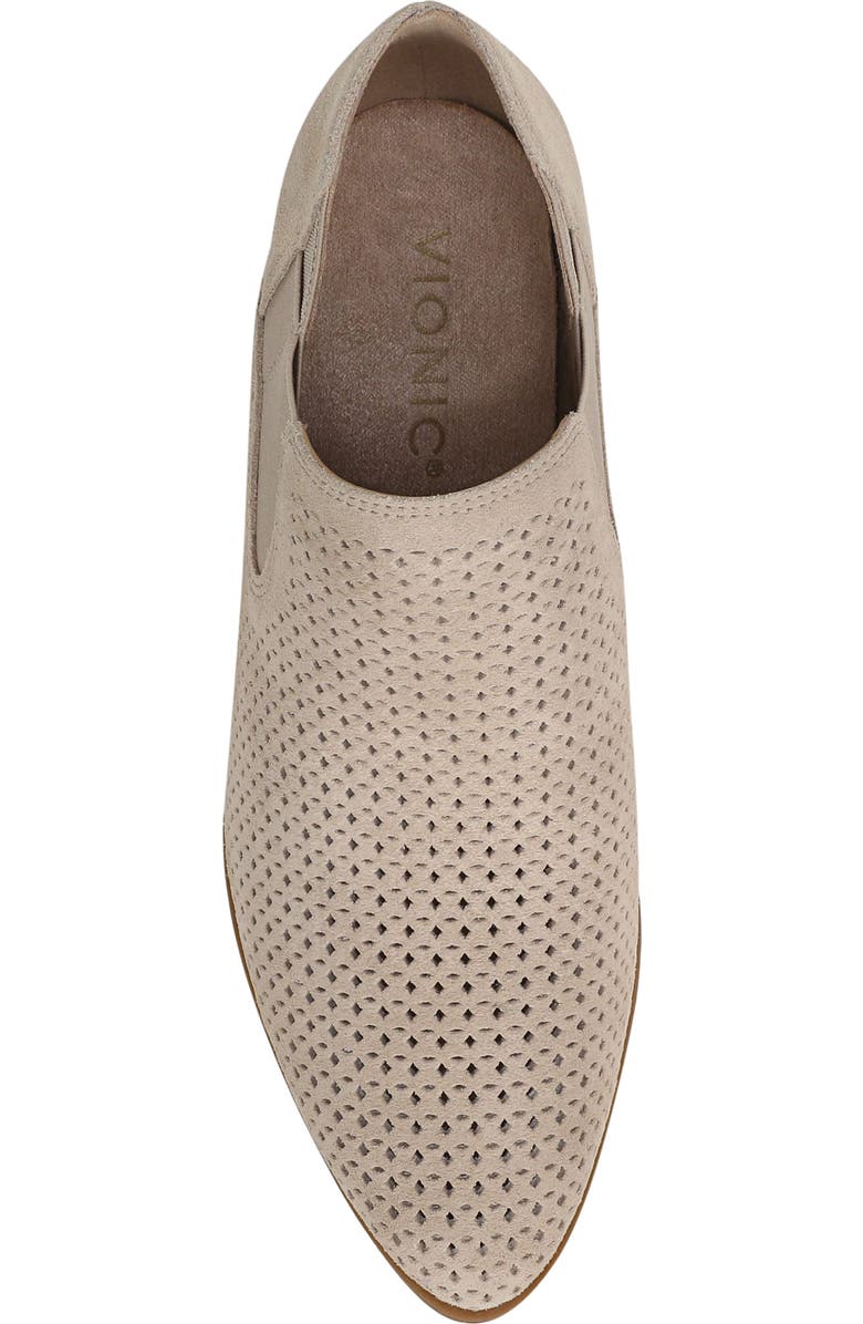 Vionic Bethany Perforated Bootie, Alternate, color, Lucid Beige Suede