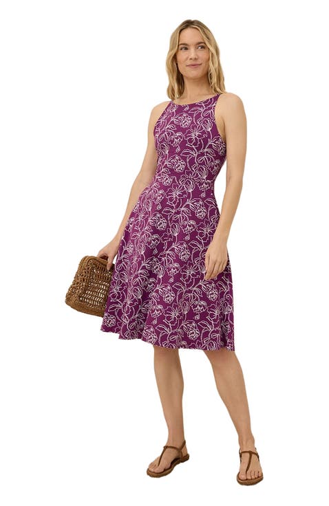 Organic Cotton Fit & Flare Twist Back Dress