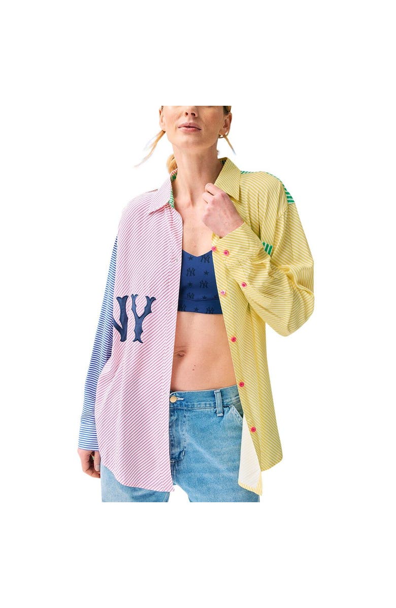 Terez Women's Terez New York Yankees Button-Up Shirt, Alternate, color, Red