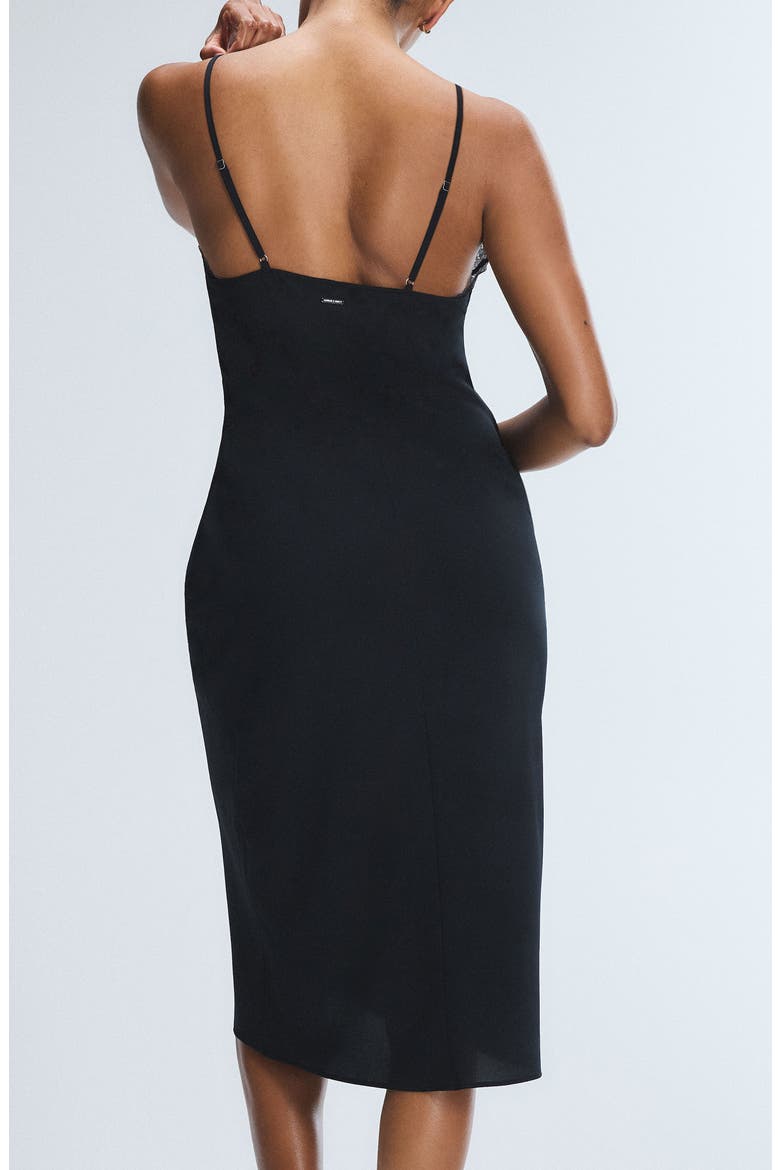 Lacestruck Sleep Slipdress, Alternate, color, TIRAMISU TAN/ BLACK CAVIAR