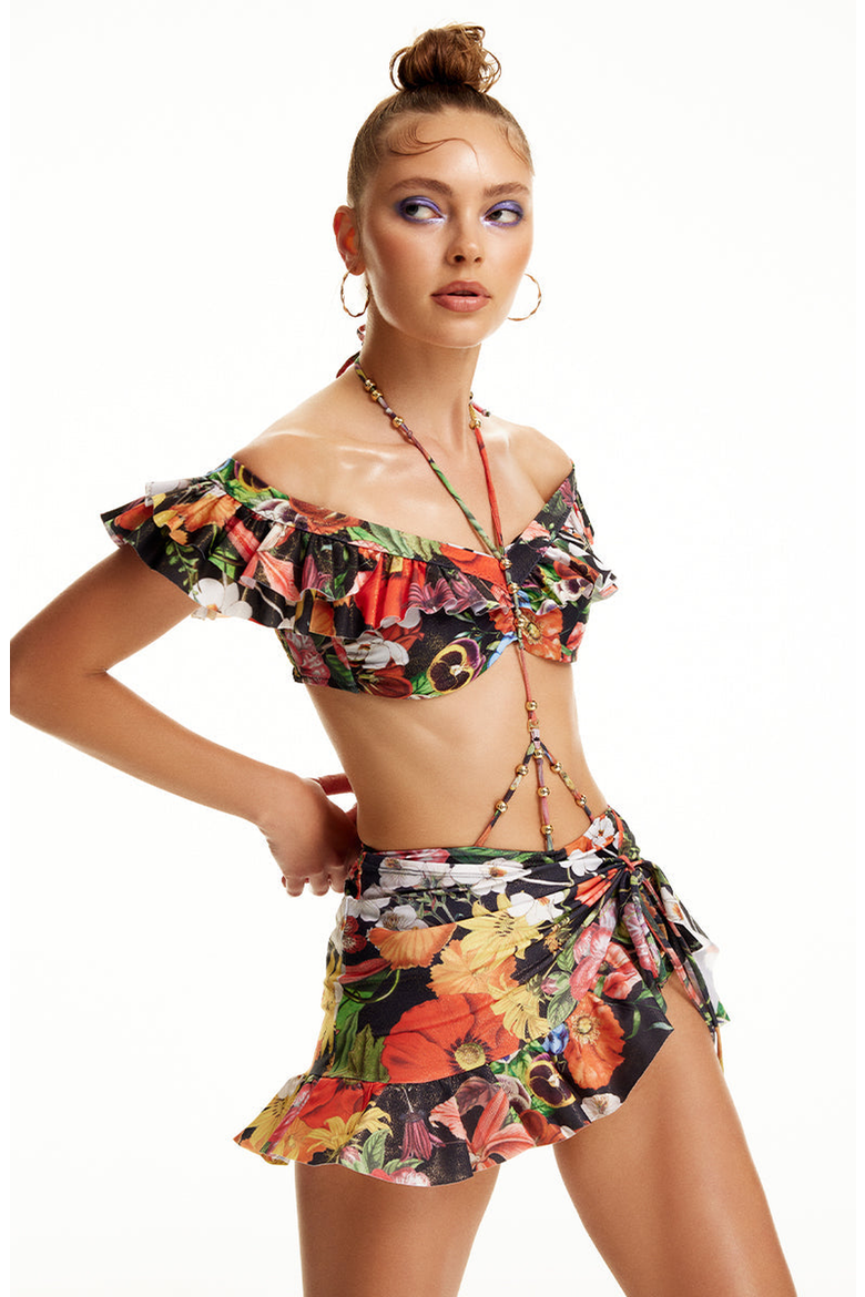 Reverie Skirt, Main, color, Printed Black