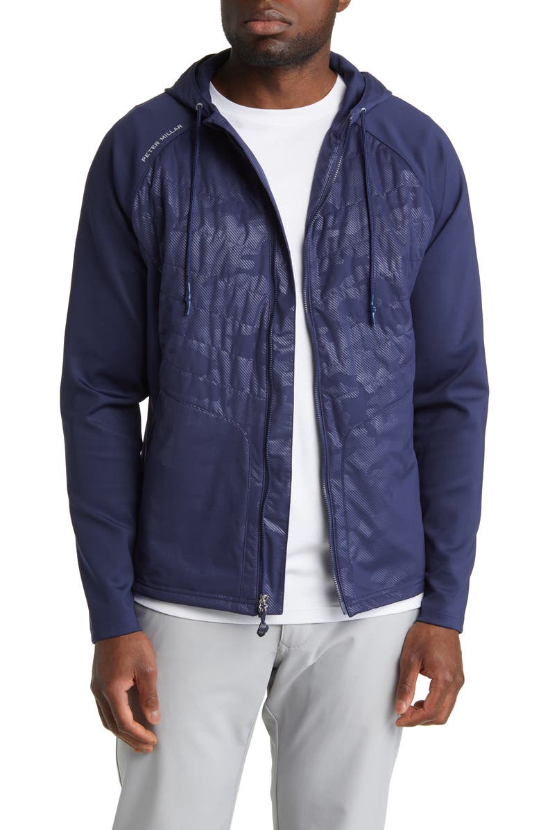 Peter Millar Merge Hybrid Hooded Jacket, Main, color,