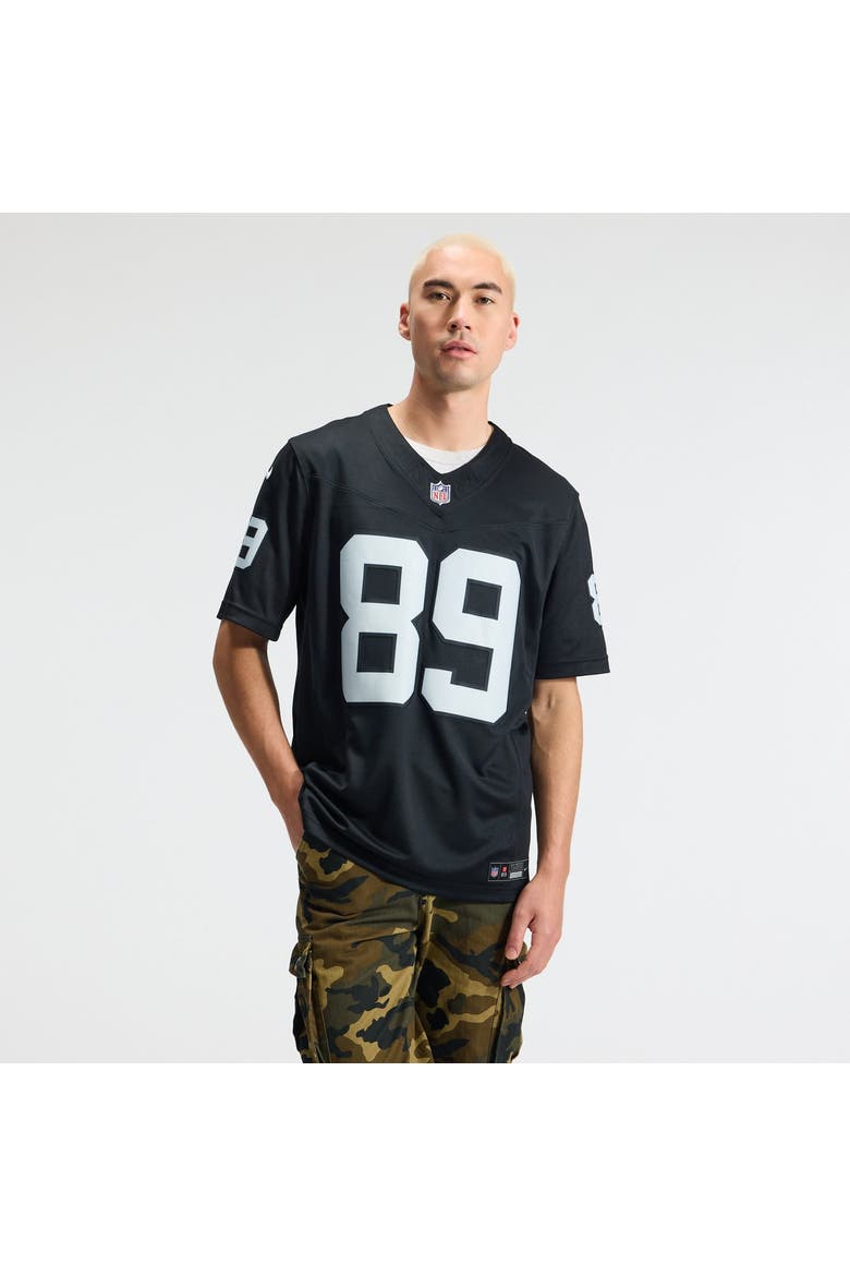 Men's Nike Brock Bowers Black Las Vegas Raiders Team Vapor F.U.S.E. Stitched Limited Jersey, Alternate, color, Black