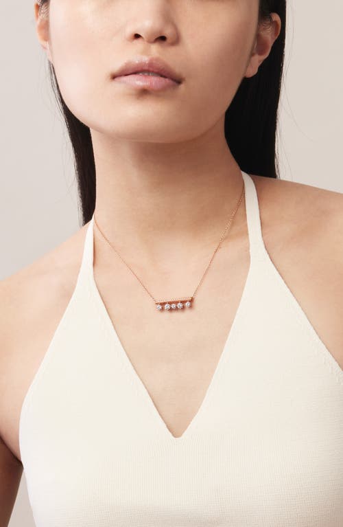 Hearts On Fire Barre Float Pendant Necklace In Yellow Gold/diamond