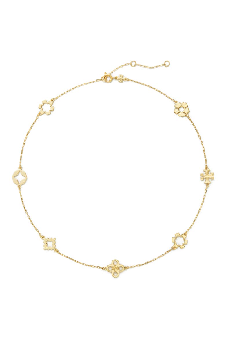 Forget Me Not Necklace, Main, color, TORY GOLD