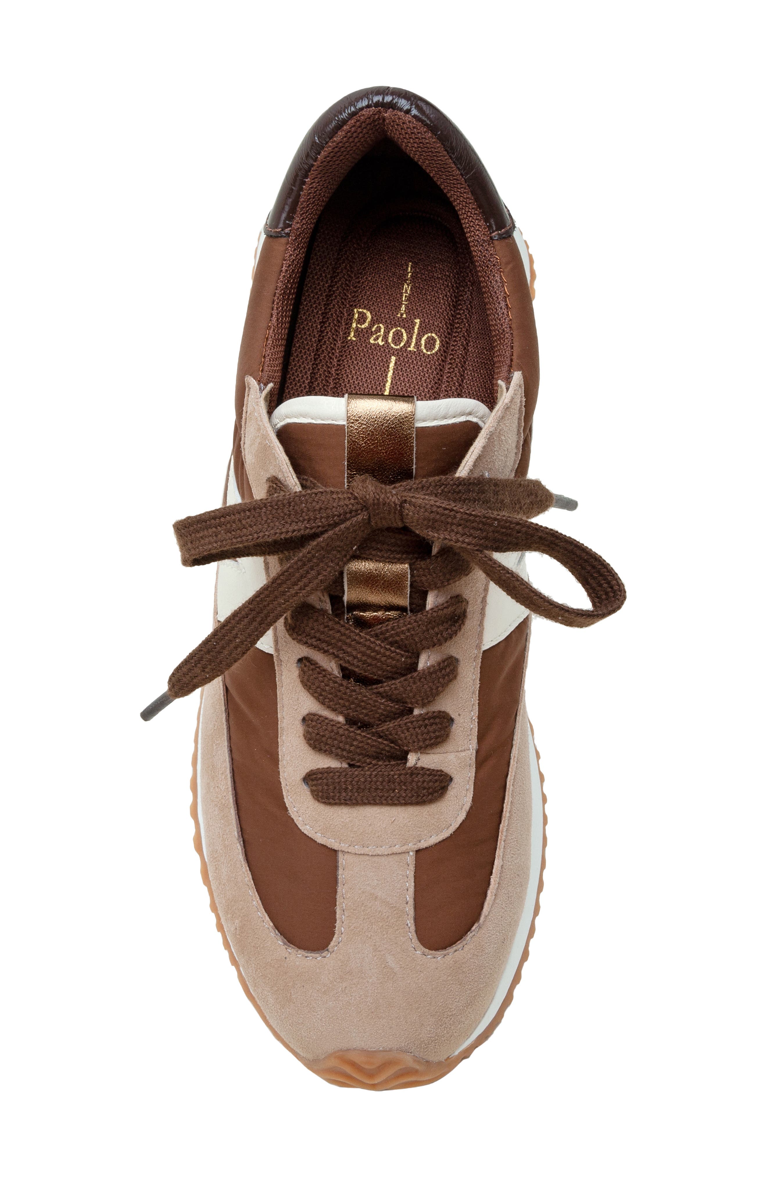 Linea Paolo Kaisa Sneaker, Alternate, color, Taupe/ Chocolate/ Ivory