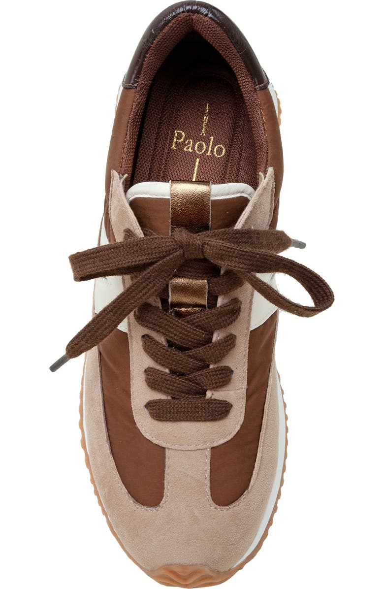 Linea Paolo Kaisa Sneaker, Alternate, color, Taupe/ Chocolate/ Ivory
