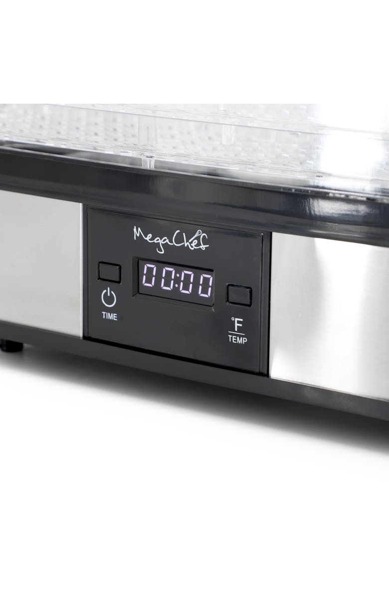 Megachef 5 Tray Food Dehydrator with Timer and Temperature Control, Alternate, color, Grey