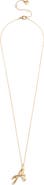 BaubleBar Script Initial Pendant Necklace