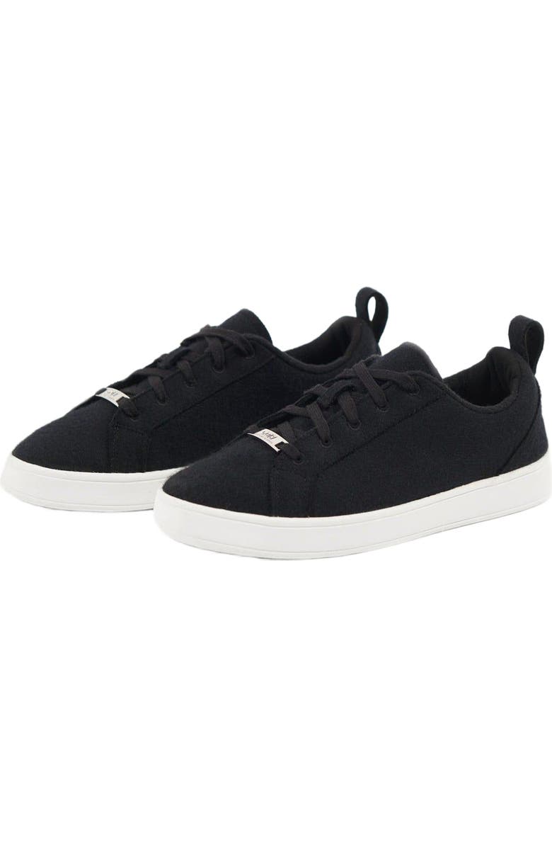 GOBI Mongolian Cashmere Cashmere Low Ankle Sneakers, Main, color, Black