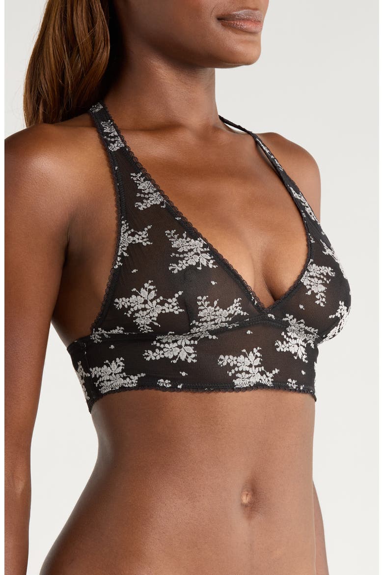 Talk About It Racerback Bralette, Alternate, color, BLACK COMBO
