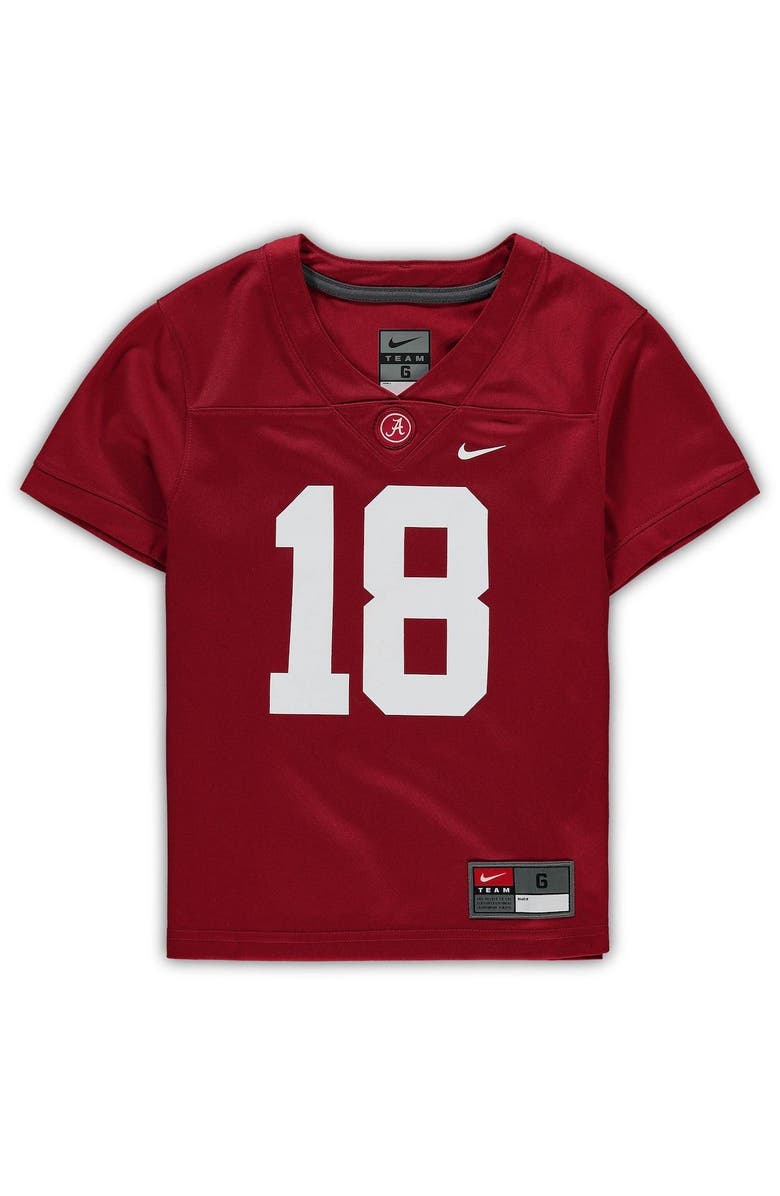 Nike Preschool Nike #18 Crimson Alabama Crimson Tide Untouchable Football Team Jersey, Alternate, color, Crimson