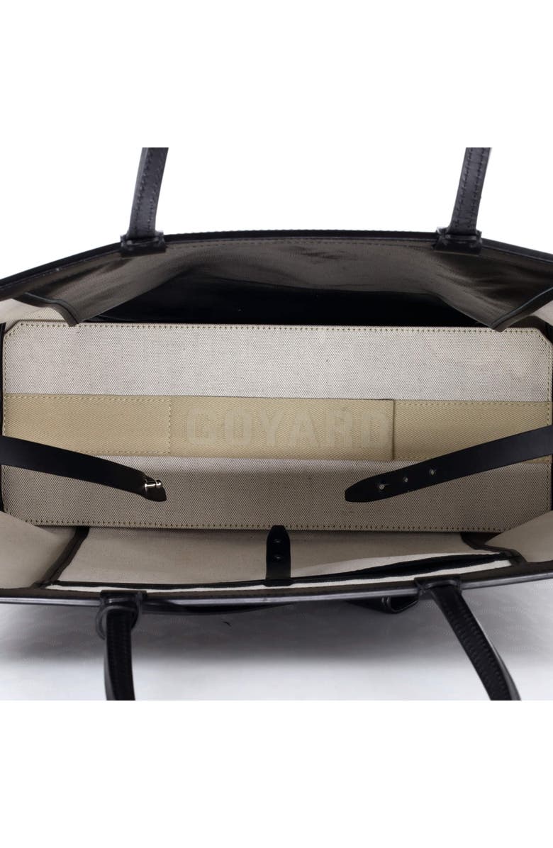 Pre-Owned Goyard Bellechasse Bag Coated Canvas PM, Alternate, color, Black