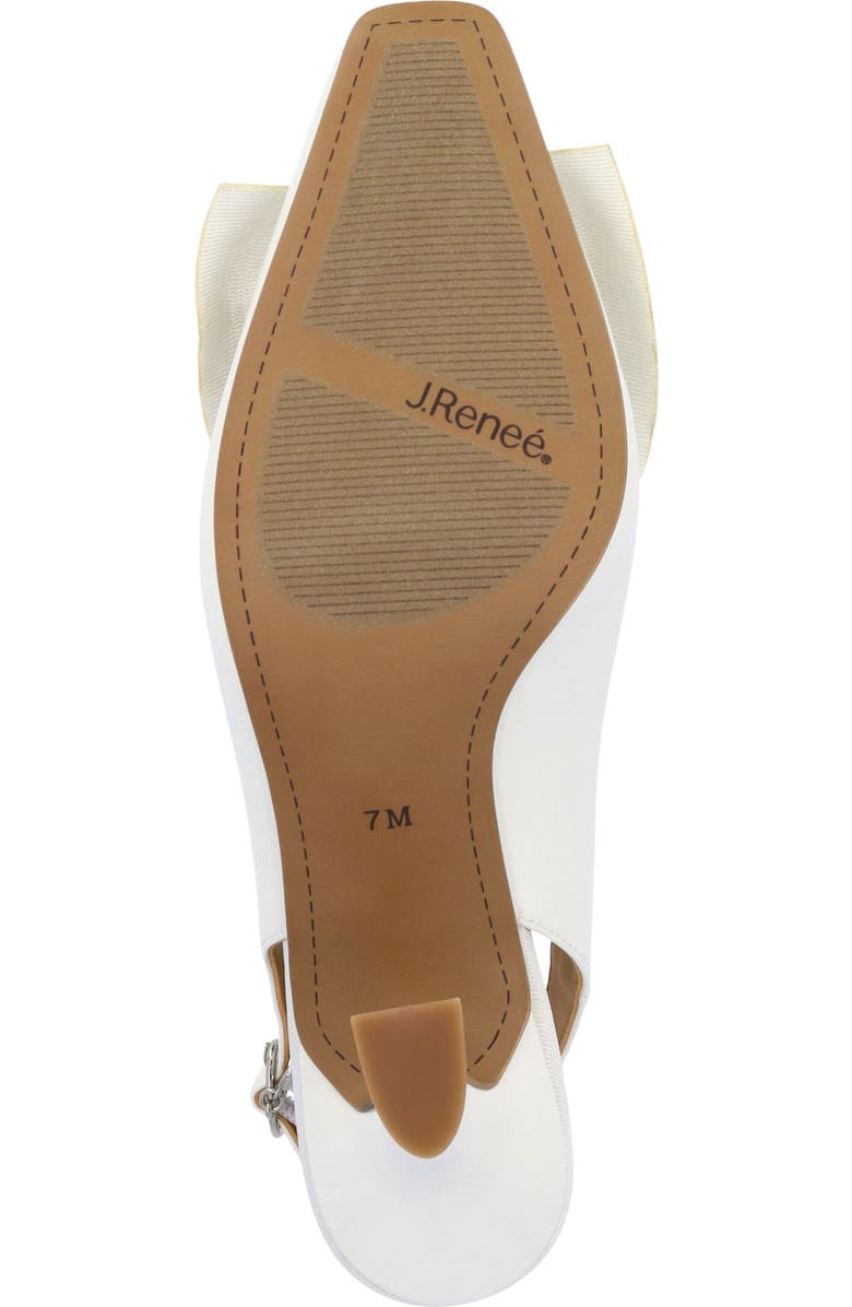 J. Reneé Harlan Slingback Pump, Alternate, color, White