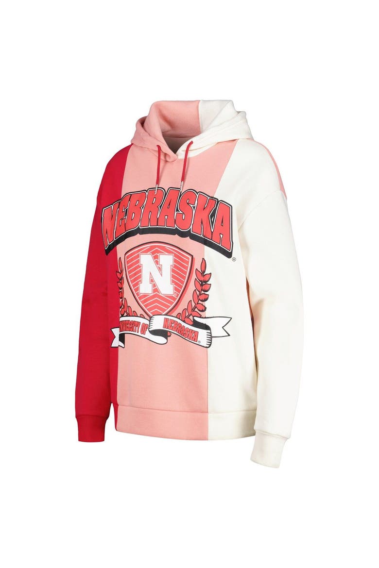 Women's Gameday Couture Scarlet Nebraska Huskers Hall of Fame Colorblock Pullover Hoodie, Alternate, color, Scarlet