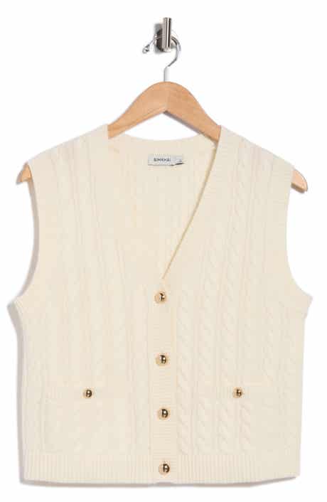 Perrie Cable Knit Cashmere Vest