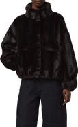 Apparis Iris Shaved Faux Mink Bomber Jacket
