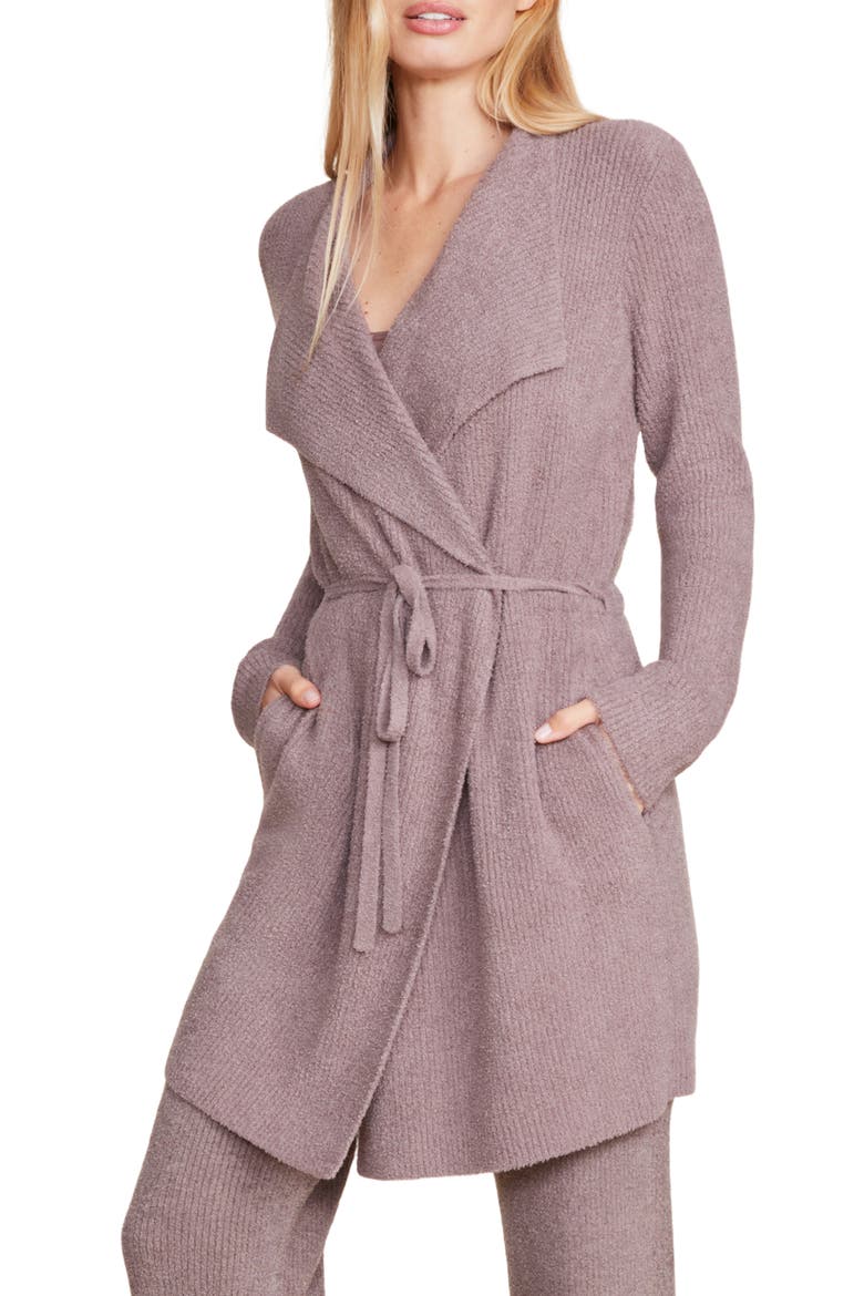 CozyChic™ Lite® Tie Waist Cardigan, Main, color, DRIFTWOOD