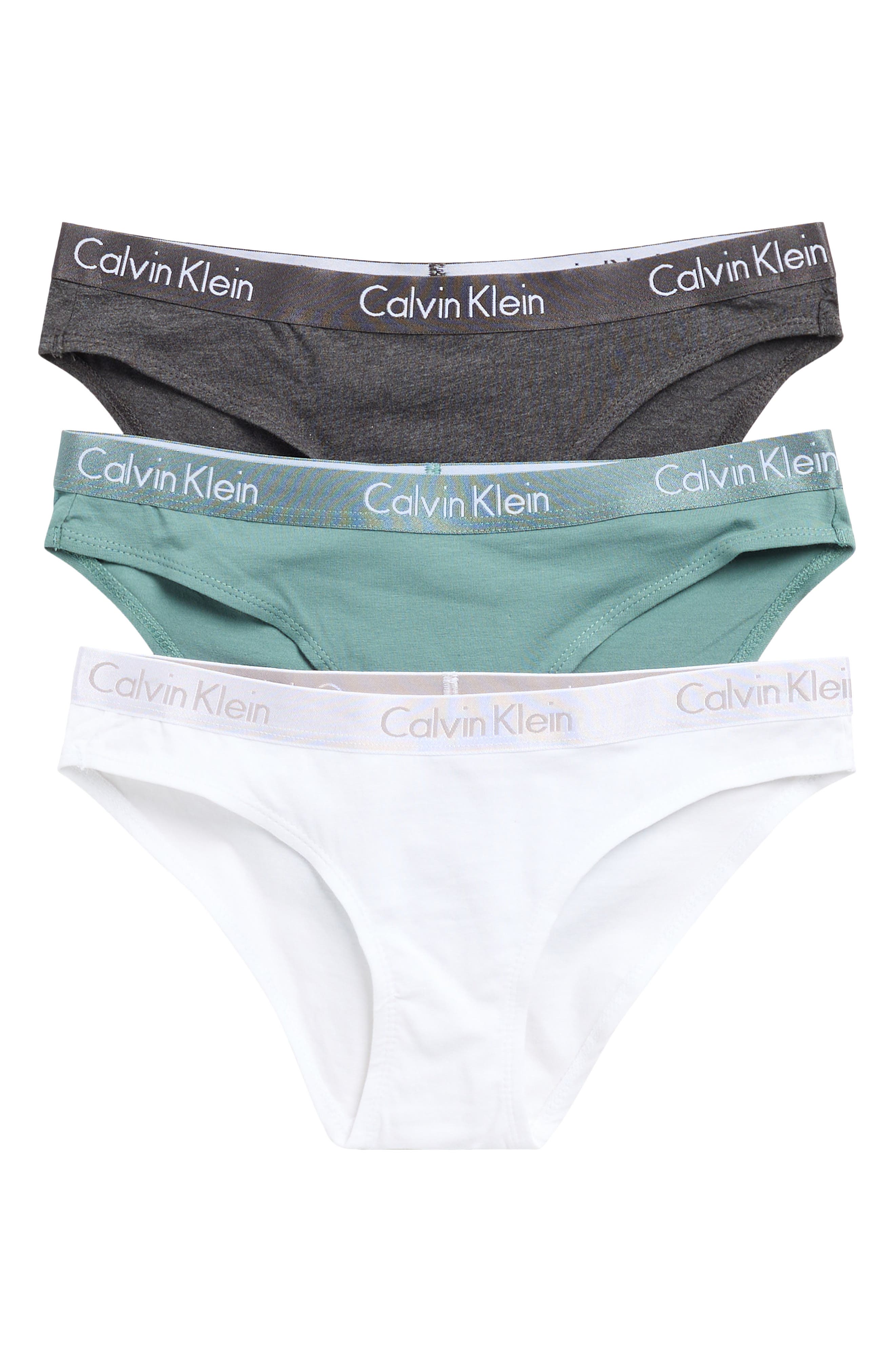 Calvin Klein Motive Cotton Bikini Panties - Pack of 3