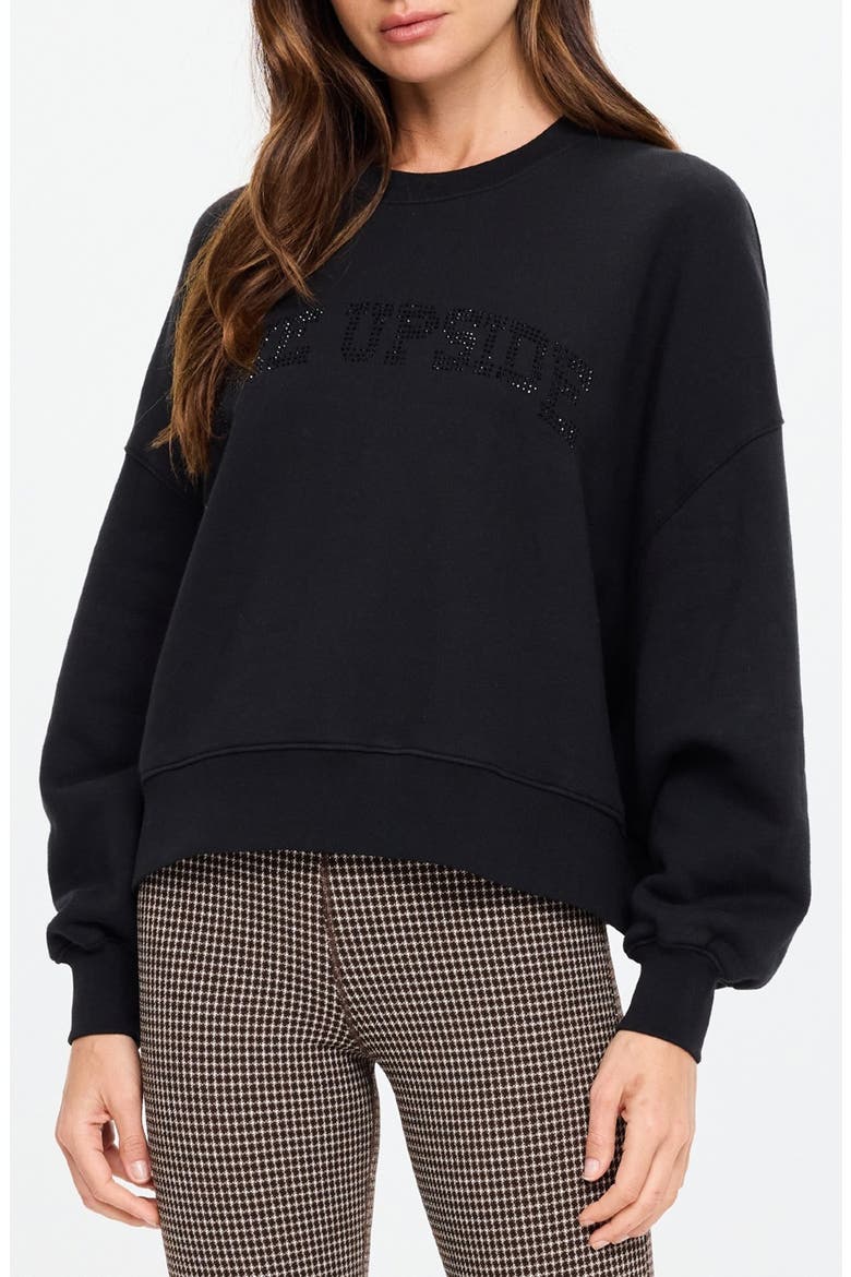 Paloma Logo Pullover Sweatshirt, Main, color, BLACK