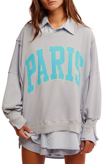 Free People Camden Oversize Graphic Sweatshirt