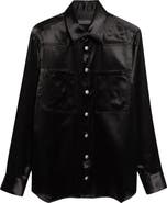 JKEEFER Greg Satin Western Shirt