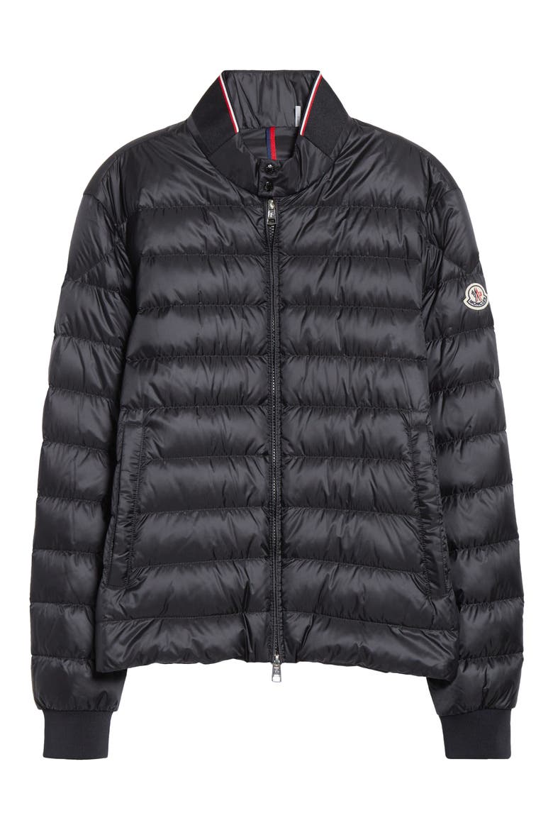 Rigel Quilted Down Jacket, Alternate, color, BLACK