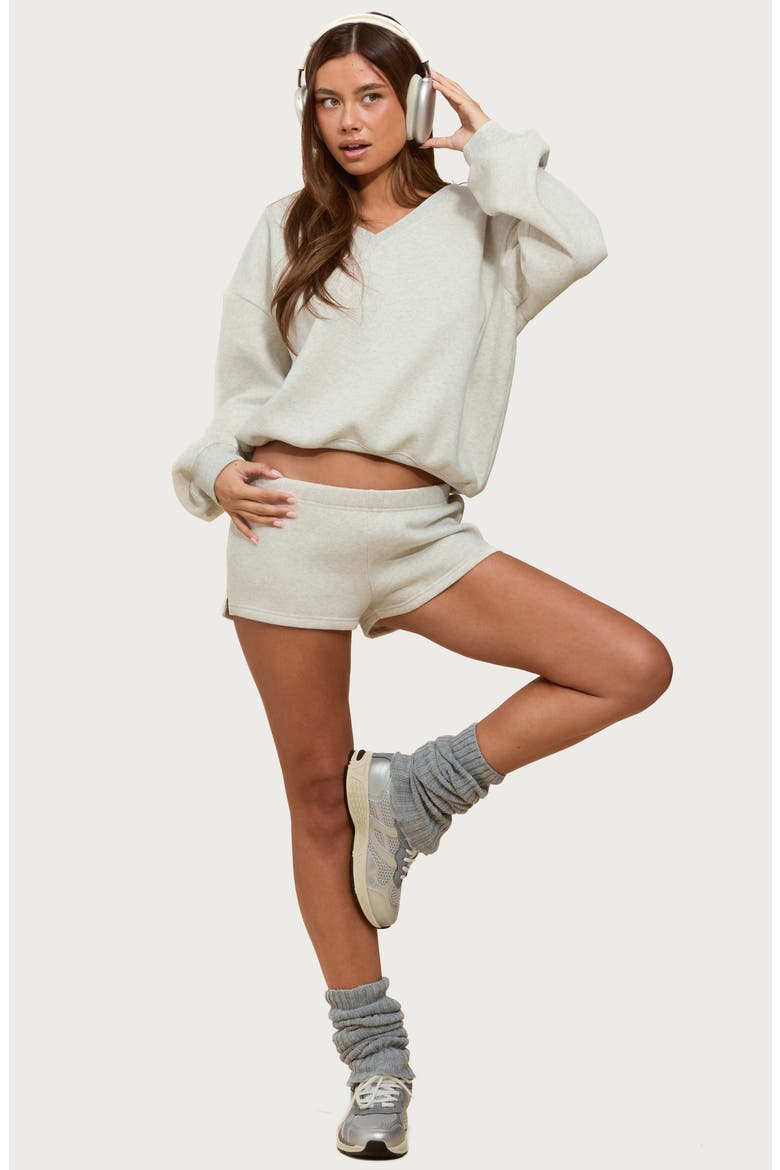 Bronte Sweat Shorts, Alternate, color, GRAY-MELANGE