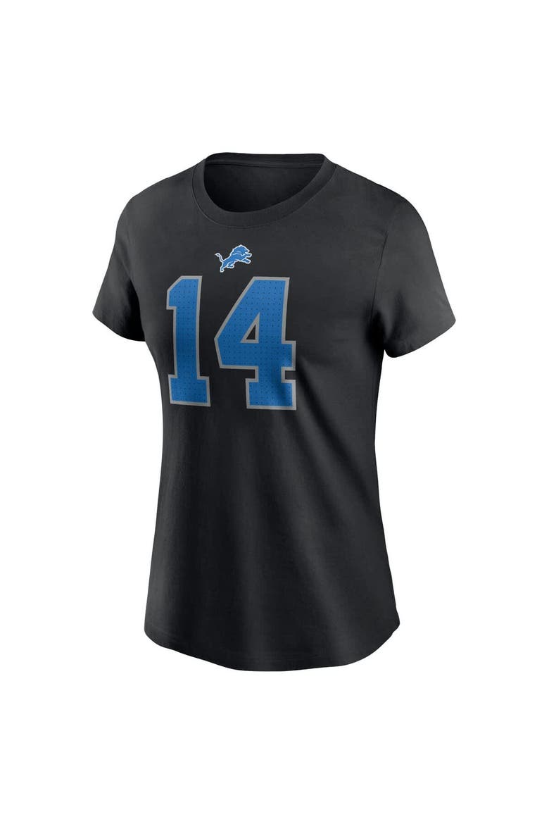 Women's Nike Amon-Ra St. Brown Black Detroit Lions Player Name & Number T-Shirt, Alternate, color, Black