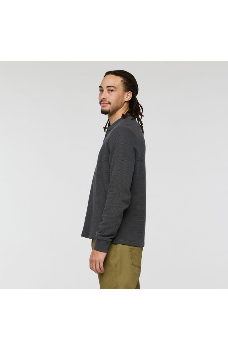 Cotopaxi Atajo Long-Sleeve Waffle Henley - Men's, Alternate, color, Charcoal