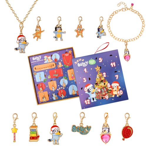 Bluey 12-piece  Jewelry Set With Necklace And Bracelet Chains In Multi