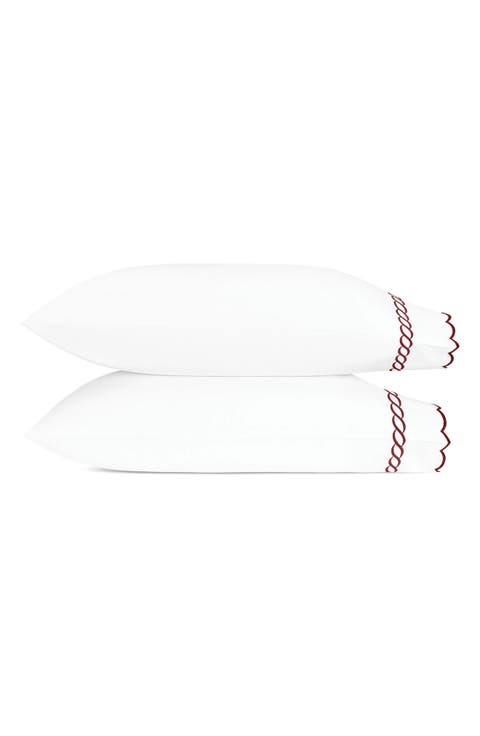 Classic Chain Scallop Set of 2 Pillowcases