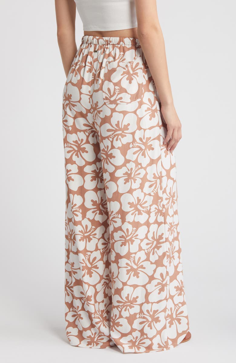 Rip Curl Hibiscus Heat Wide Leg Drawstring Pants, Alternate, color,