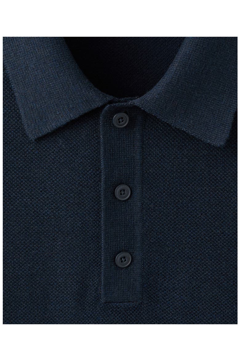 Fine Knit Polo, Alternate, color, NAVY