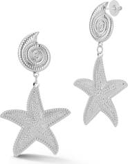 SPHERA MILANO Starfish Drop Earrings