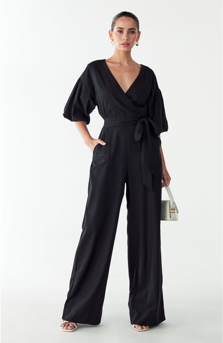 WILLA Andrea Jumpsuit, Main, color, Black
