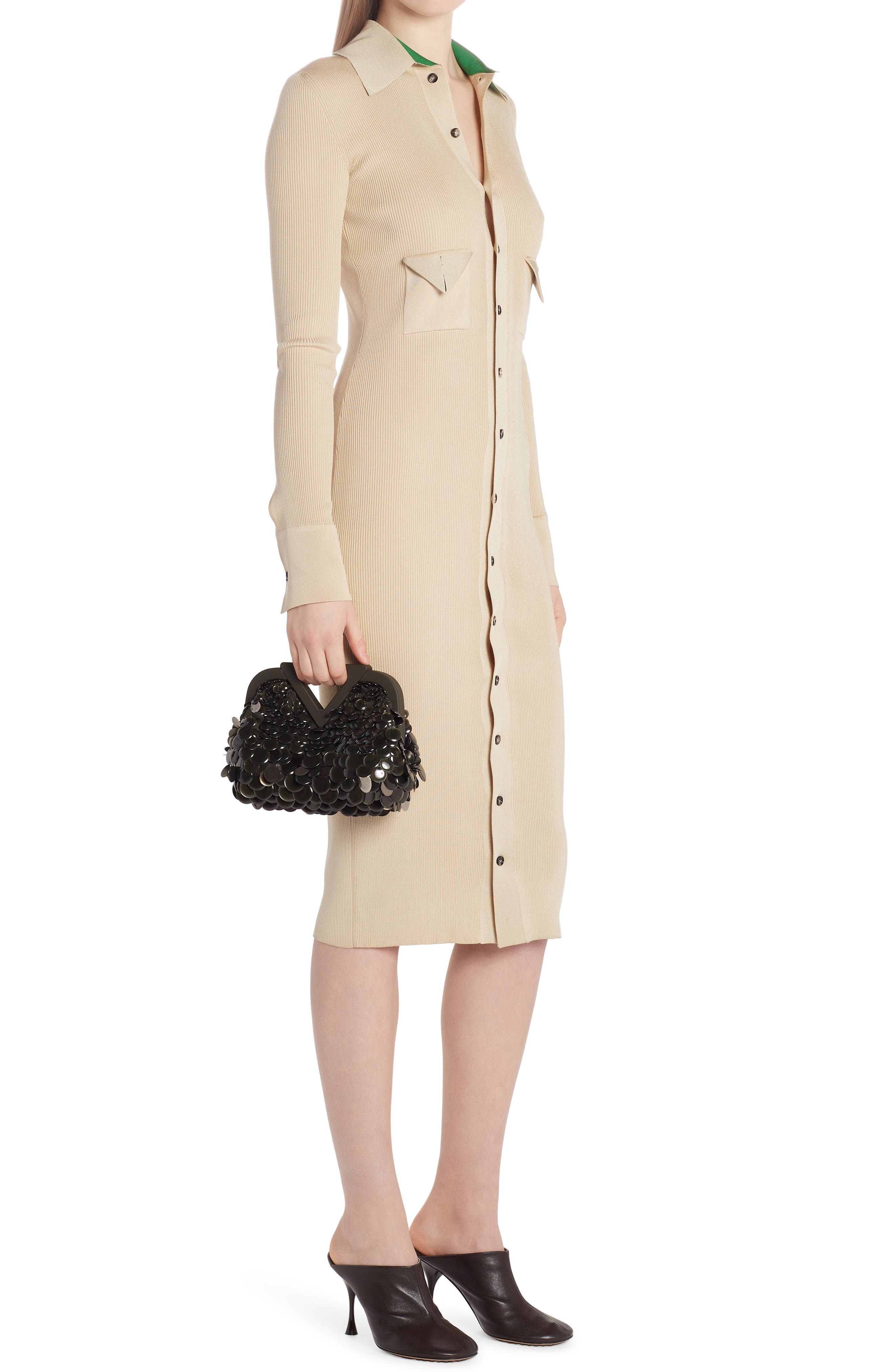 Bottega Veneta Small Point Paillette Clutch, Alternate, color, 