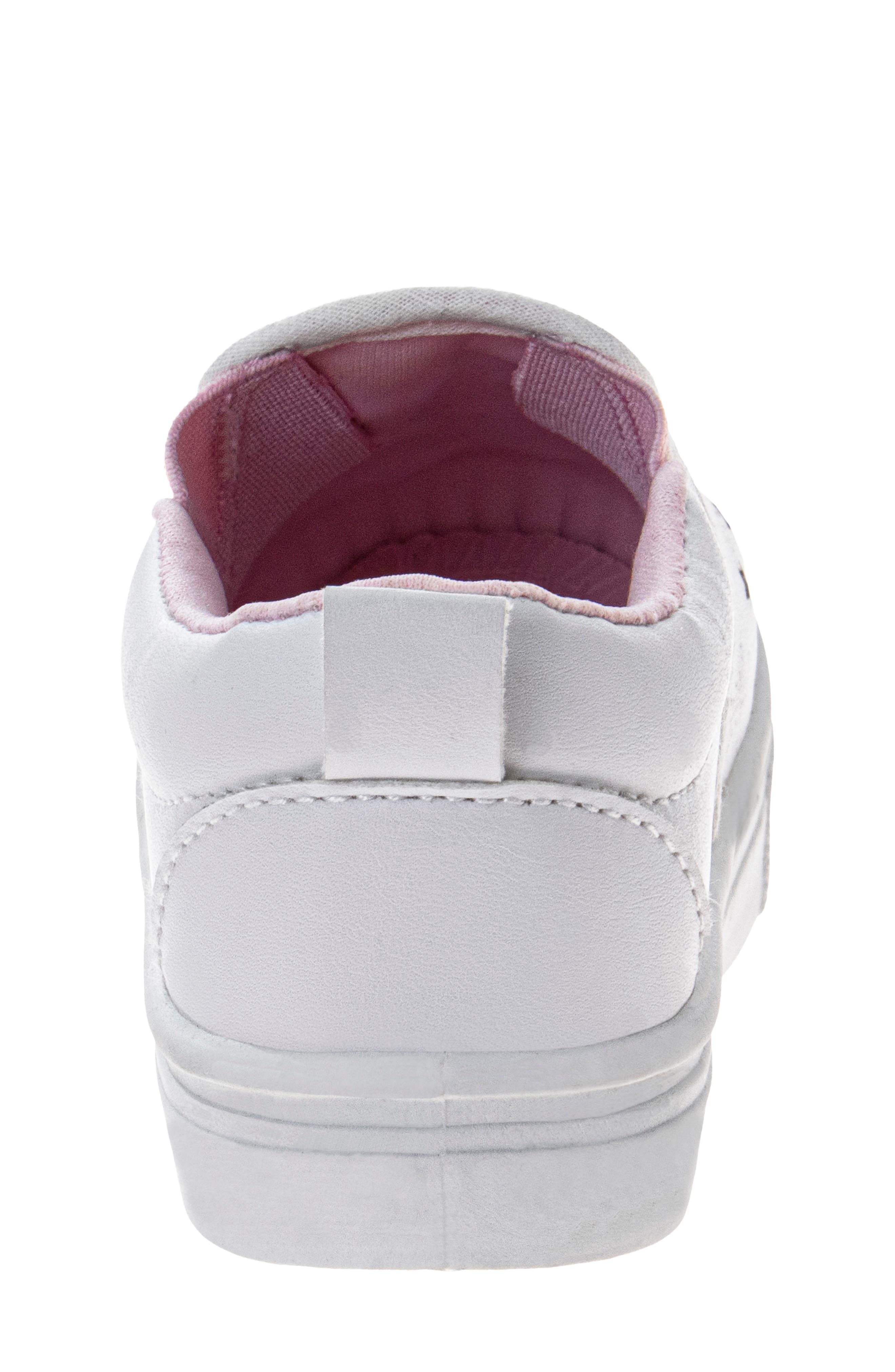 Kids' Star Slip On Sneaker, Alternate, color, WHITE