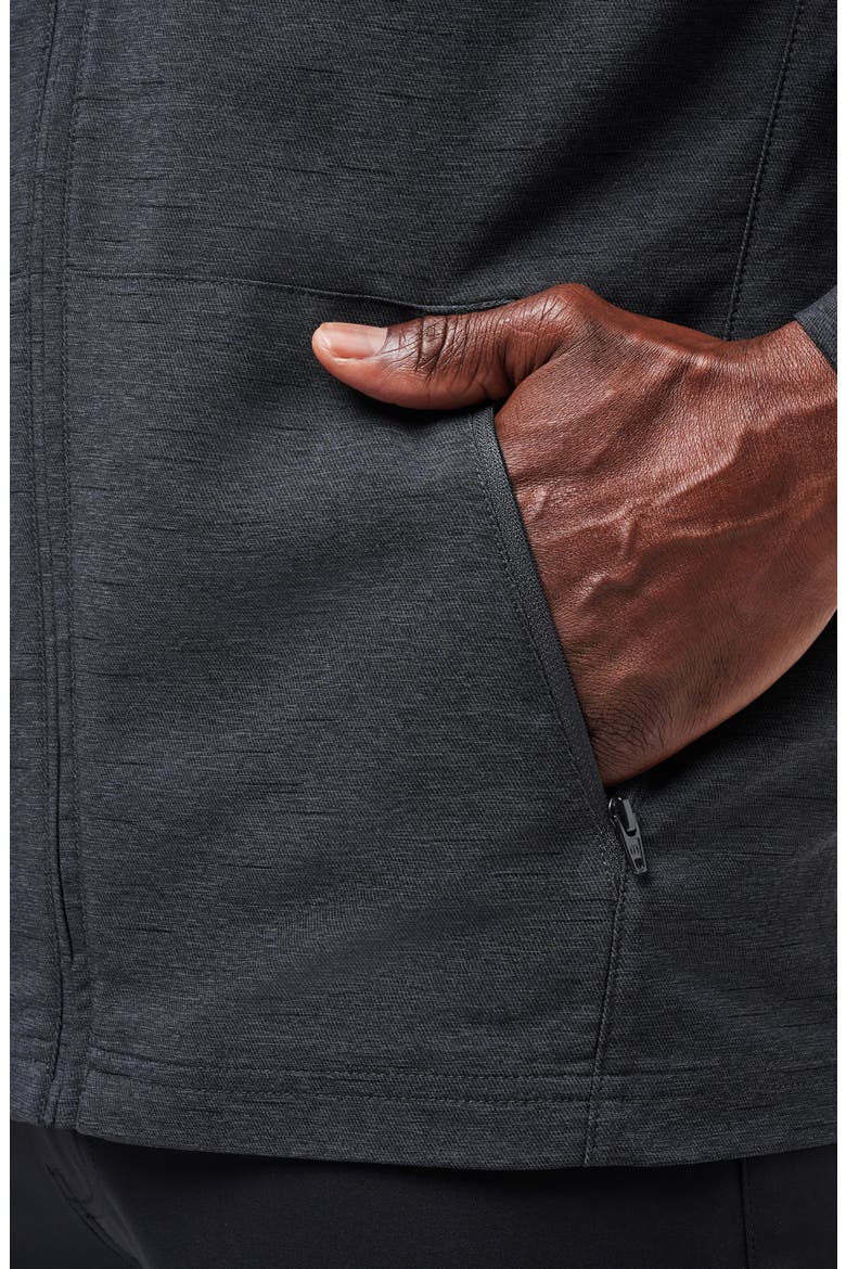 Valley View Zip Jacket, Alternate, color, HEATHER BLACK