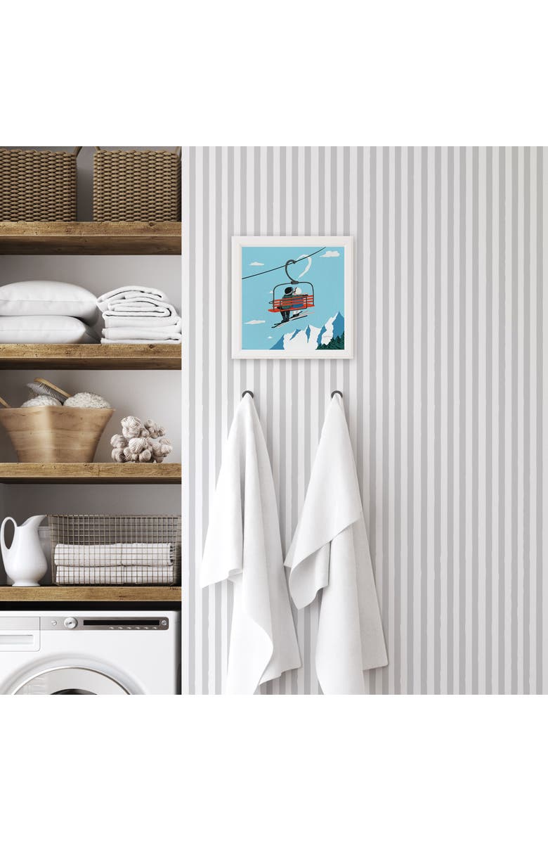 Ramus & Co Ski Love Museum Quality 8" x 8" Art Print, Alternate, color, Multicolored