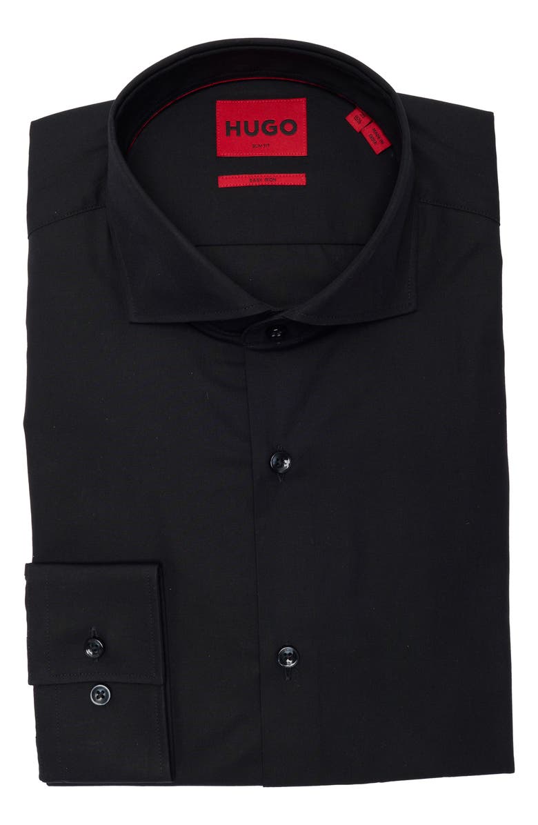 BOSS Kason Slim Fit Dress Shirt, Main, color, Black