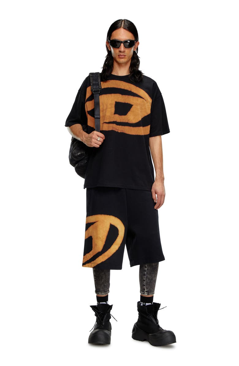 DIESEL<sup>®</sup> T-Boxt-Bleach Cotton T-Shirt, Alternate, color, Deep/ Black