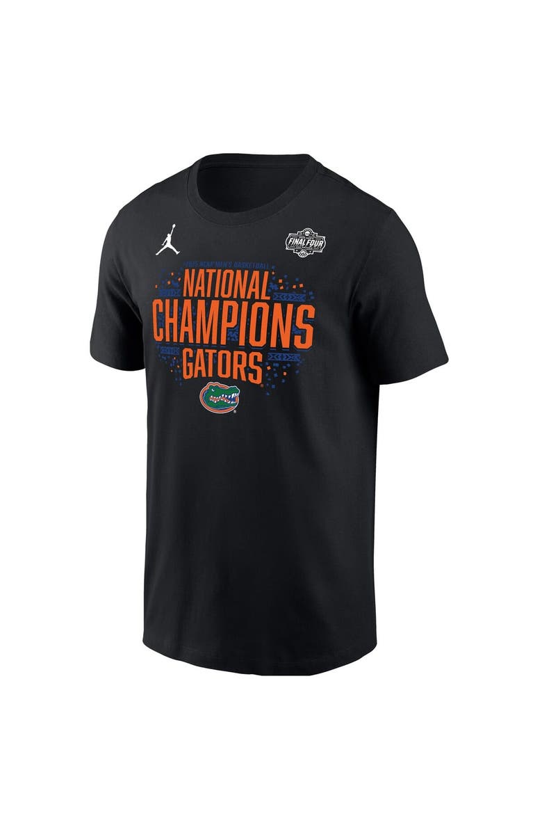 Jordan Brand Men's Jordan Brand  Black Florida Gators 2025 NCAA Men's Basketball National Champions Locker Room T-Shirt, Main, color, 