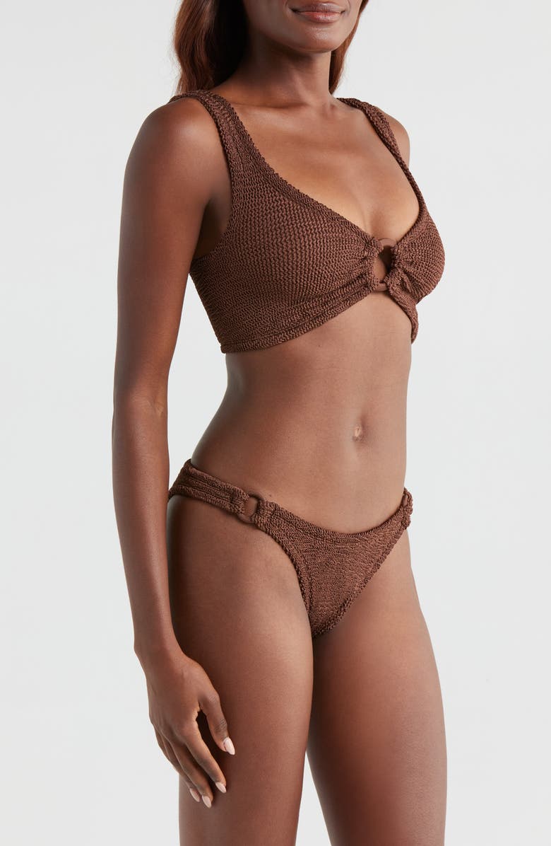 Hunza G Hallie Textured Two-Piece Swimsuit, Alternate, color,