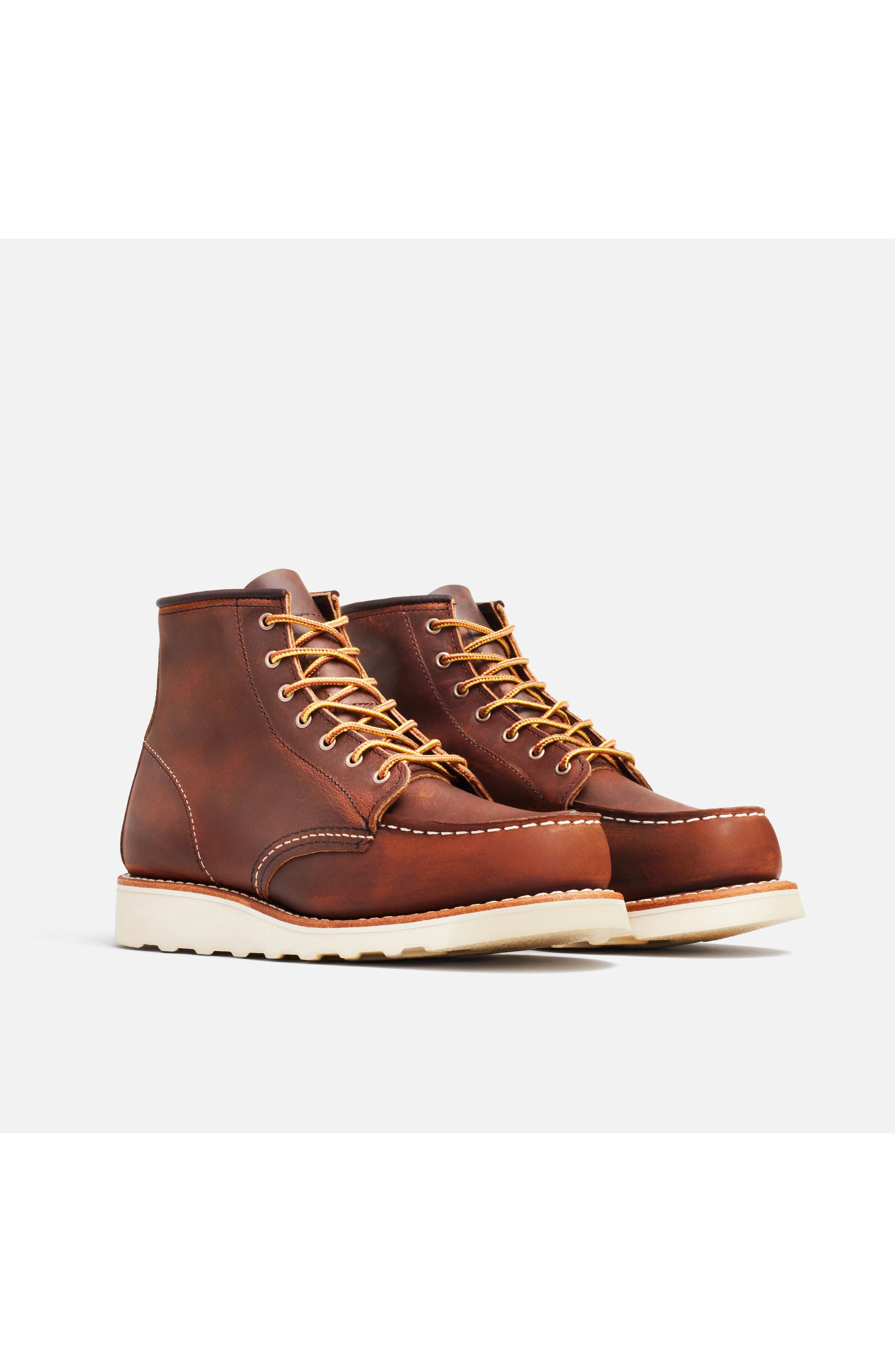 Red Wing Heritage Classic Moc<sup>®</sup> Rough & Tough Leather Boot, Alternate, color, Copper Rough & Tough
